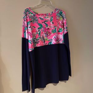 Lily Pulitzer Breast Cancer Awareness Luxletic Long Sleeve Shirt